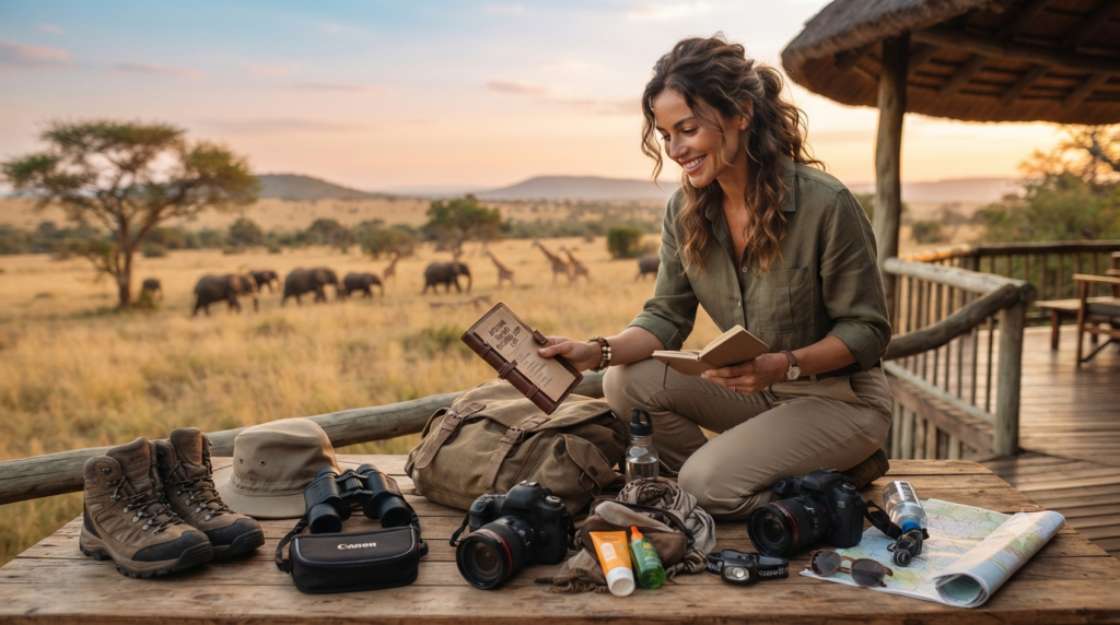 African safari packing list for women