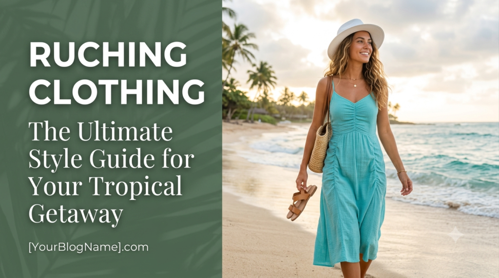 ruching clothing for tropical getaway