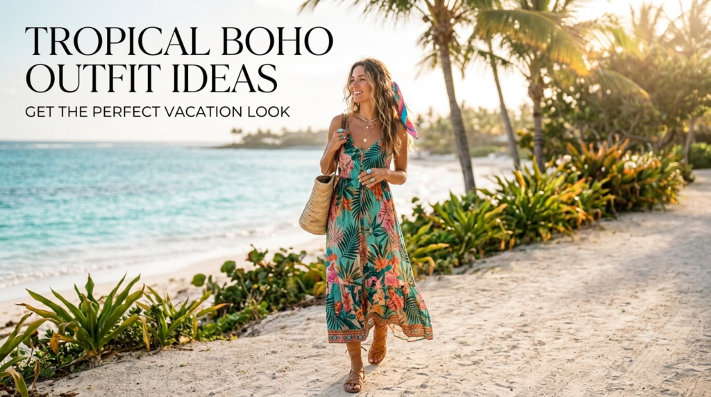 tropical boho outfit