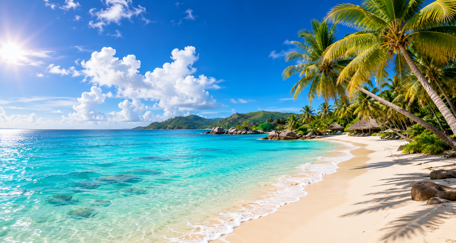 Tropical vacation beach destination